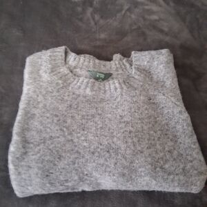 Terra & Sky women's stretchy Heather Gray Crewneck Sweater 4X 28W- 30W
